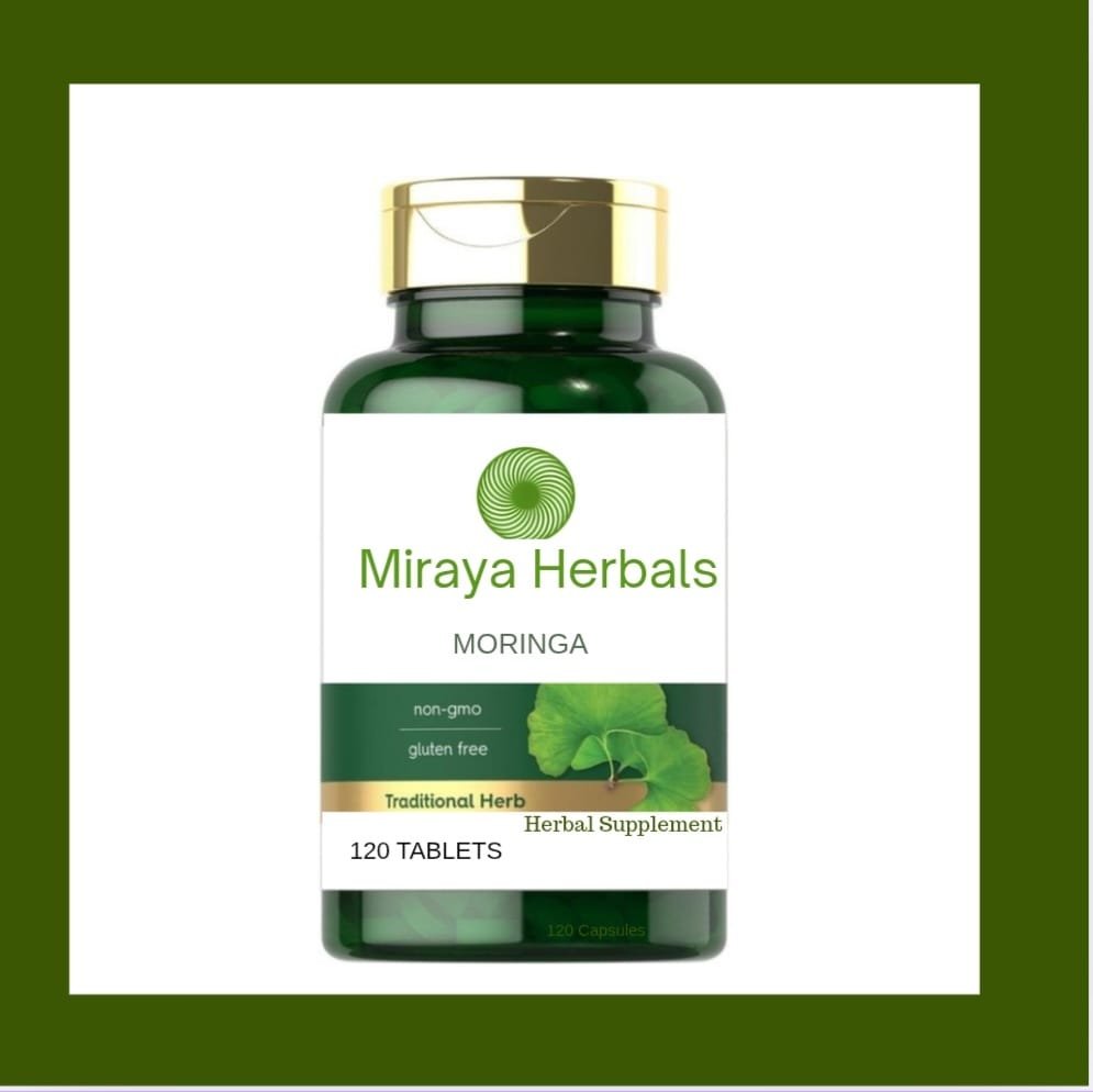 Moringa Capsules – Natural Energy & Immunity Support (120 Tablets)